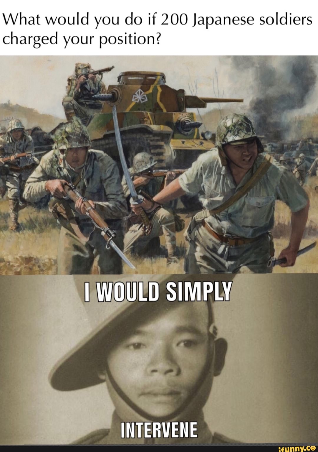 What would you do if 200 Japanese soldiers charged your position? WOULD ...