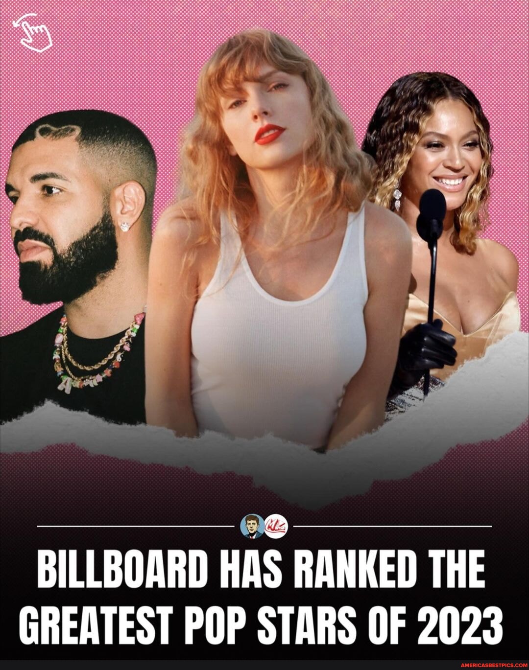 Swipe Billboard has ranked the greatest pop stars of that will go down