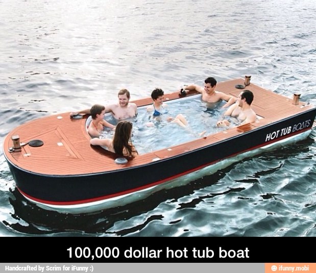 100,000 dollar hot tub boat