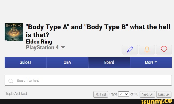 "Body Type A' And "Body Type B" What The Hell Is That? Elden Ring ...