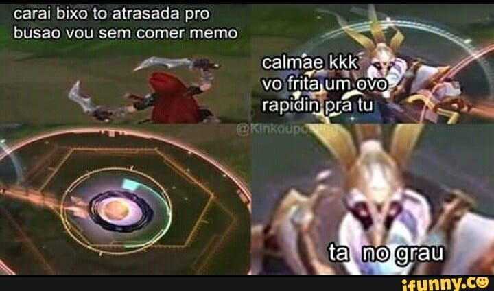 carai bixo to atrasada pro busao vou sem comer memo
calmãe
vo