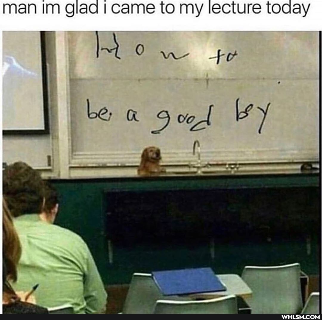 man im glad I came to my lecture today
Ow fo
Le;