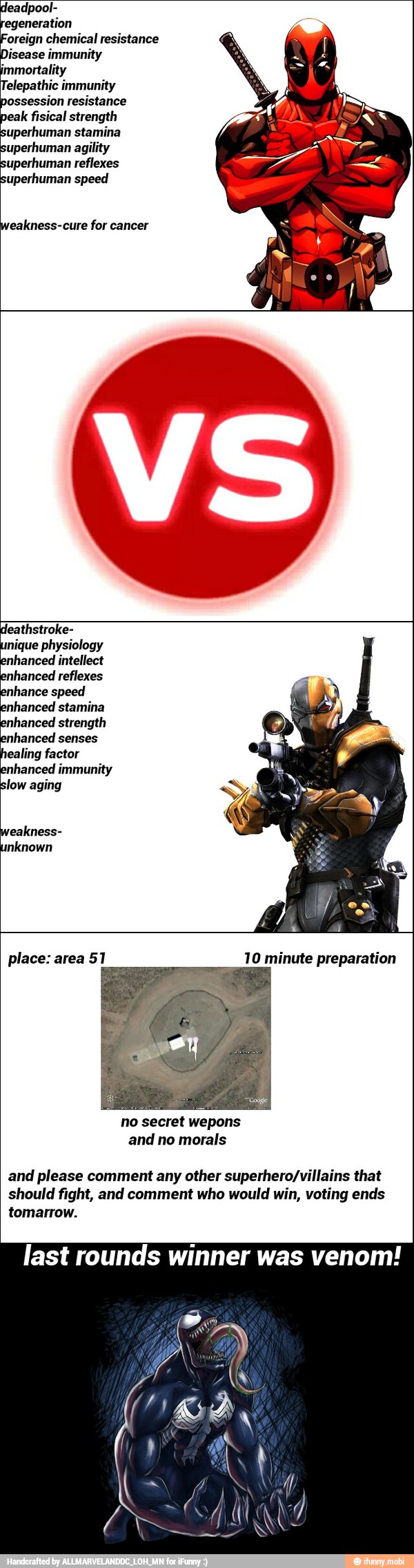 leadpool-
regeneration
'oreign chemical resistance
jisease immunity
immortality
Telepathic immunity
ossession resistance
eak fisical strength
uperhuman stamina
uperhuman agility
uperhuman reflexes
uperhuman speed
weakness-cure for cancer
leathstroke-
inique physiology
nhanced intellect
hanced reflexes
nhance speed
hanced stamina
nhanced strength
hanced
ealing factor
hanced immunity
low aging
reakness-