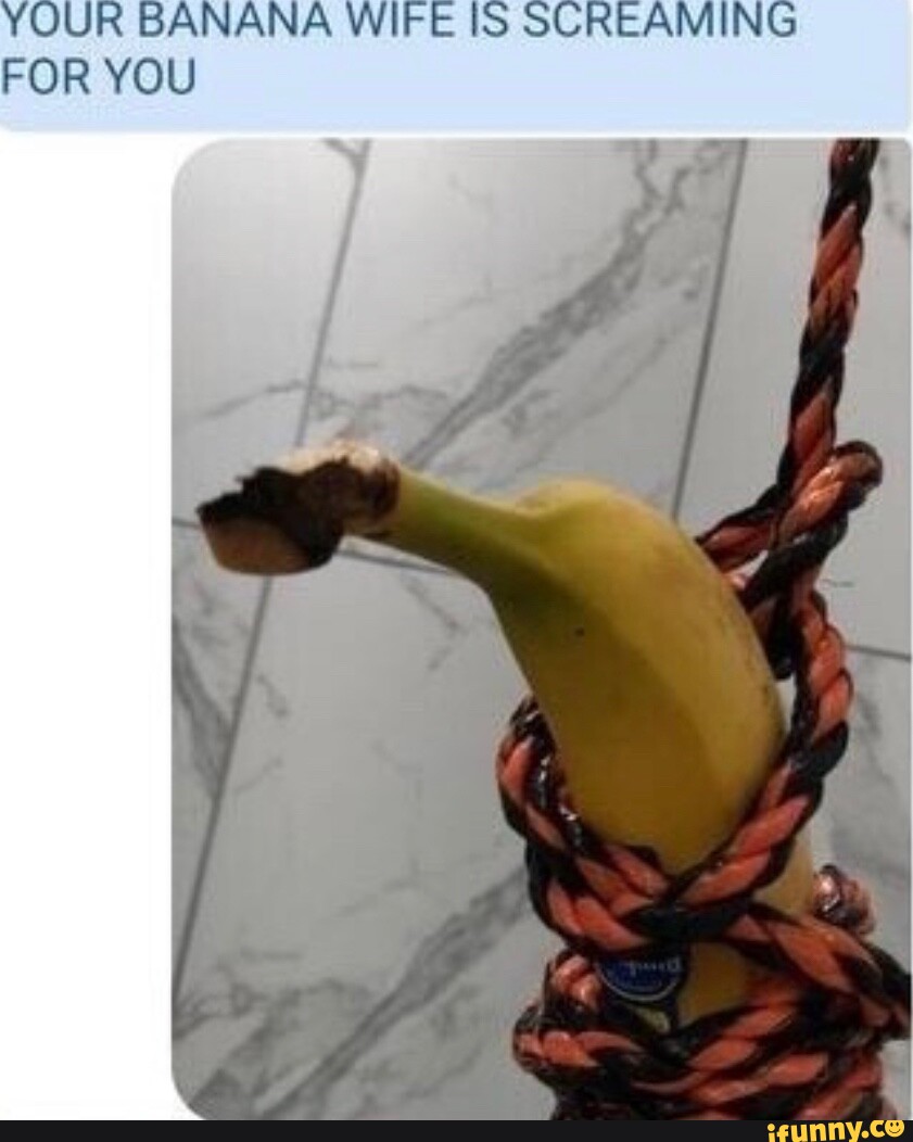 YOUR BANANA WIFE IS SCREAMING FOR YOU - iFunny