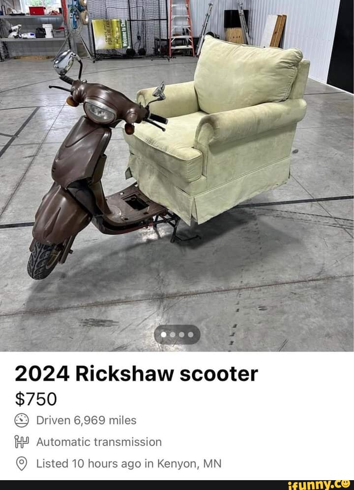 2024 Rickshaw scooter 750 Driven 6,969 miles Automatic transmission