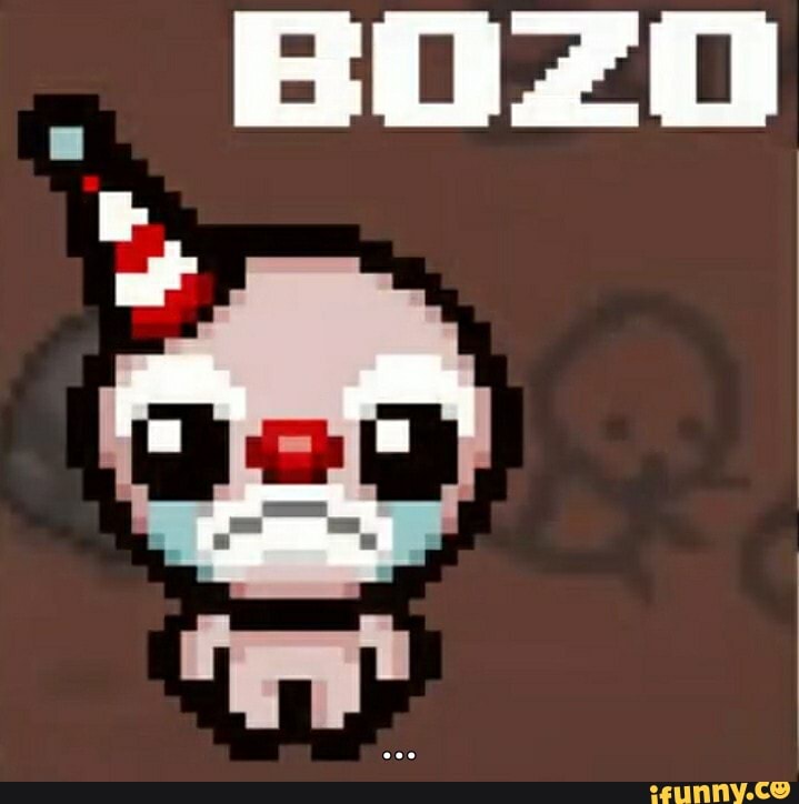 tboi, thebindingofisaac, palhaço