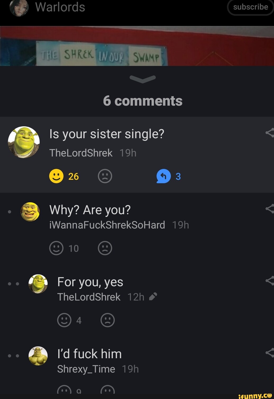 Shrex memes best collection of funny shrex pictures on ifunny