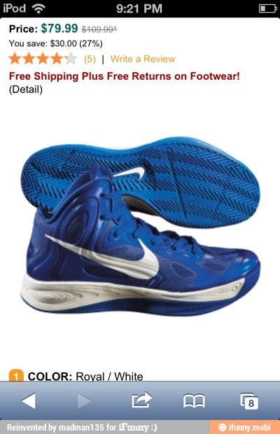 Free Shipping Plus Free Returns on Footwear!
(Detail)
COLOR: Royal White