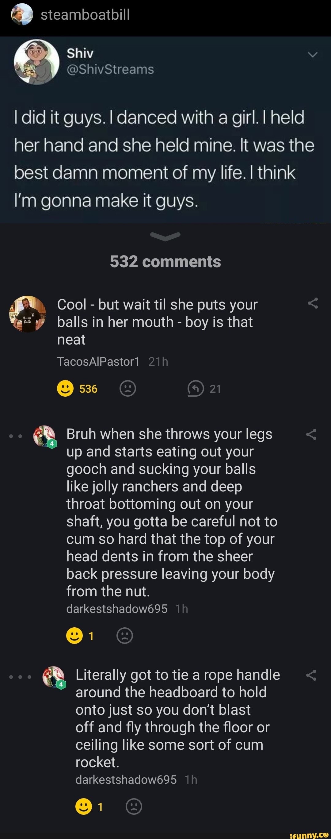 young girl sucking balls