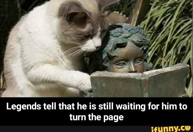 Legends tell that he is still waiting for him to
turn the page - Legends tell that he is still waiting for him to turn the page