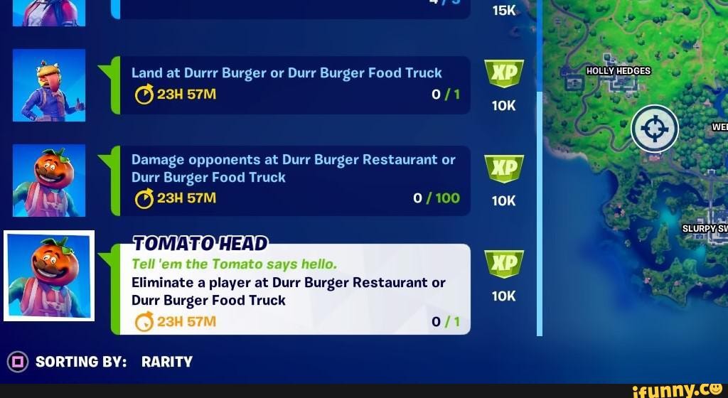 Land At Durrr Burger Or Durr Burger Food Truck Damage Opponents At Durr Burger Restaurant Or 100 Wk Durr Burger Food Truck Tomato Head Tel The Says Eliminate A Player At Durr Burger