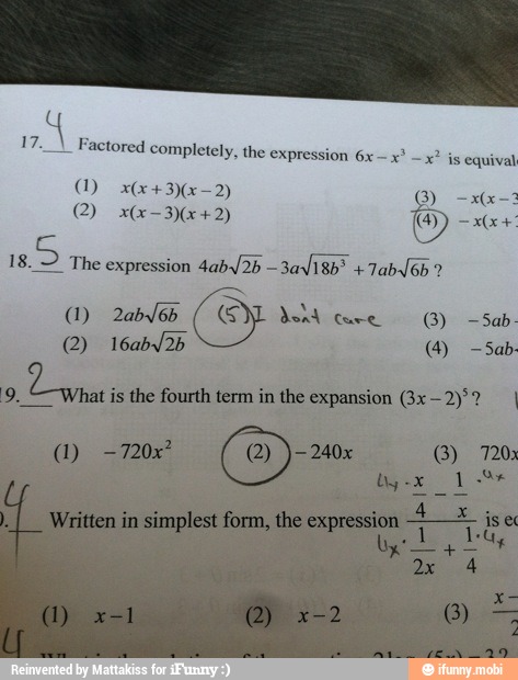 17_\ F 'actored completely, the expression 6x x
is Written in simplest form, the expression