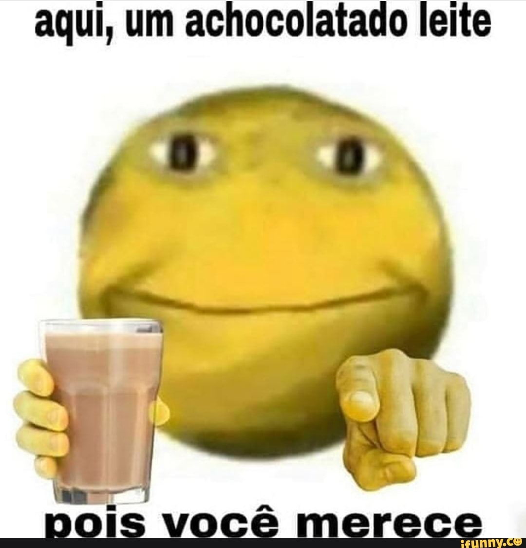 aqui, um achocolatado leite
nois você merece