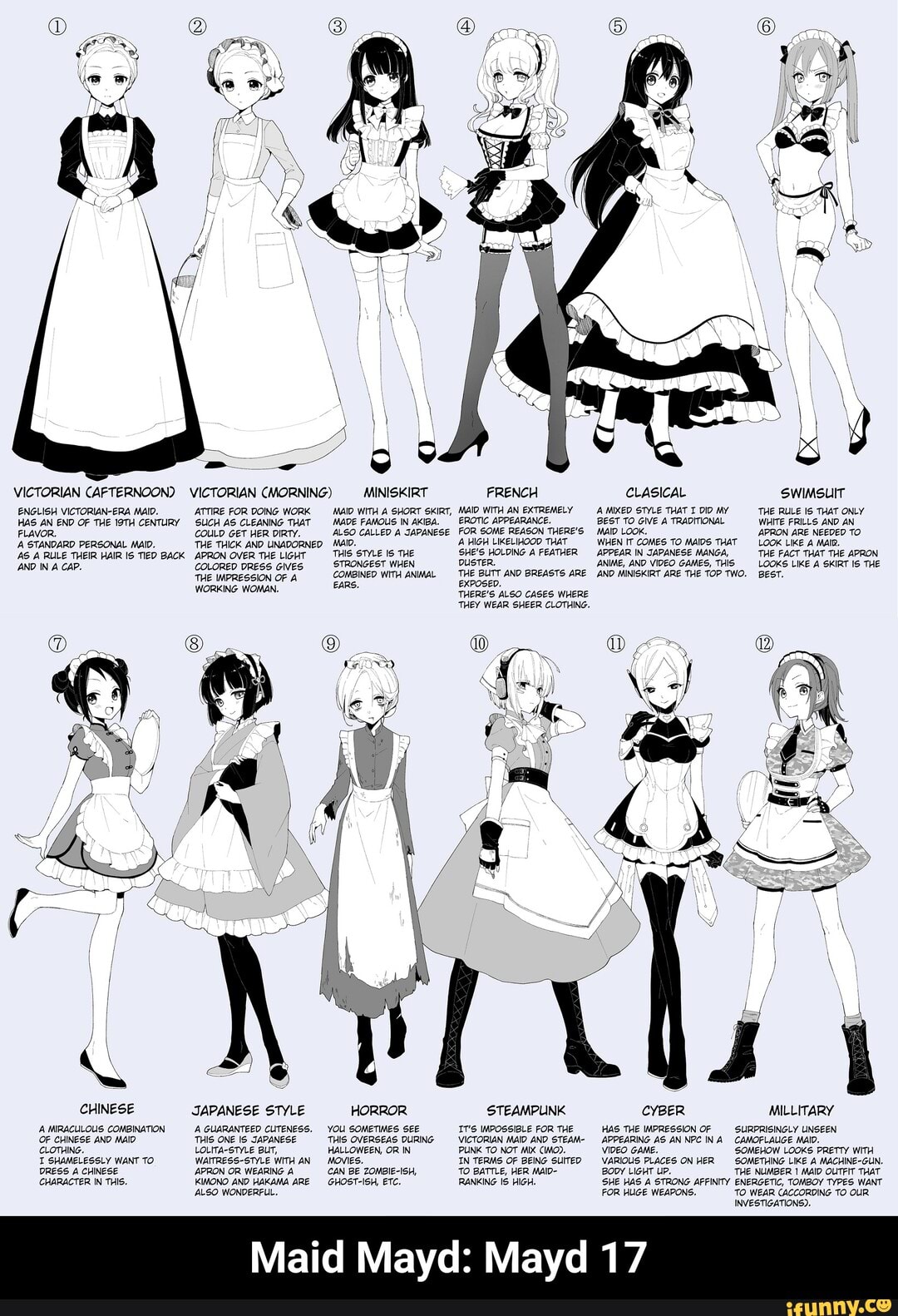VICTORIAN CAFTERNOON) VICTORIAN (MORNING MINISKIRT FRENCH CLASICAL SWIMSLIT
ENGLISH VICTORIAN-ERA MAID. ATTIRE FOR DOING WORK MAID WITH A SHORT SkIRT, MAID WITH AN EXTREMELY A MIXED STYLE THAT DID MY -THE RULE IS THAT ONLY HAS AN END OF THE ITH CENTURY SUCH AS CLEANING THAT MADE FAMOUS IN AKiBA. EROTIC APPEARANCE. BEST TO GIVE A TRADITIONAL WHITE FRILLS AND AN FLAVOR. PERSONAL MAID. COULD THE GET THICK HER AND DIRTY. UNADORNED ALSO MAID. CALLED A JAPANESE FOR SOME REASON LIKELIHOOD THERE'S THAT MAID LOOK. WHEN IT COMES MAIDS THAT APRON LOOK ARE LIKE NEEDED TO
'A STANDARD RULE PERSONAL THEIR HAIR MAID. IS TIED BACK THE THICK APRON AND OVER UNADORNED THE MAID. THIS Is THE ALHIGH SHE'S LIKELIAOOD HOLDING THAT FEATHER WHEN IT COMES APPEAR MAIDS IN JAPANESE THAT MANGA, LOOK THE LIKE FACT A MAB. THAT THE APRON
'AS A RULE THEIR HAIR IS TIED BACK APRON OVER THE LicHT THIS STWLE IS THE SHE'S HOLDING A FEATHER APPEAR IN JAPANESE MANGA, THE FACT THAT THE APRON ND IN A CAP. COLORED DRESS Gives STRONGEST WHEN DusTeR, ANIME, AND VIDEO GAMES, THI LOOKS LIKE A SKIRT IS THE THE IMPRESSION OF A COMBINED WITH ANIMAL THE BUTT AND BREASTS ARE ANO MINISKIRT ARE THE TOP TWO. BEST.
THERE'S ALSO CASES WHERE WORKING WOMAN. EARS.
THERE'S ALSO WHERE THEY WEAR SHEER CLOTHING.
SS
CHINESE JAPANESE STYLE HORROR STEAMPUNK CYBER MILLITARY AMIRACULOUS COMBINATION A GUARANTEED CUTENESS. YOU SOMETIMES SEE I1'S WPOSSIBLE FOR THE HAS THE IMPRESSION OF SURPRIGINGLY INSEEN.
(OF CHINESE AND MAID THIS ONE IS JAPANESE THIS OVERSEAS DURING VICTORIAN MAID AND STEAM- APPEARING AS AN NPC INA CAMOFLALIGE MAID.
CLOTHING. WANT TO Louira-sTvLe BurT, WAITRESS-STYLE WITH HALLOWEEN, MOVIES. OR IN PUNK IN TO NOT TERMS OF MIX BEING SUITED VIDEO GANE. VARIOUS PLACES ON HER SOMEHOW LOOKS SOMETHING LIKE PRETTY WiTH MACHINE-GUN.
SHAMELESSLY WANT TO WAITRESS-STYLE WITH AN MOVIES. IN TERMS OF BEING SUITED VARIOUS PLACES ON HER SOMETHING LIKE A MACHINE-GUN.
DRESS A CHINESE APRON OR WEARING A CAN BE ZONBIE-IGH, TO BATILE, HER MaID- BODY LIGHT UP. THE NUMBER MAIO OLTEIT THAT CHARACTER IN THIs. KUONO AND HAKAMA ARE GHOST-ISH, ETC. RANKING IS HIGH. 'SHE HAS A STRONG AFFINITY ENERGETIC, TOMBOY TYPES WANT
ALGO WONDERFUL. FOR HUGE WEAPONS. TO WEAR CACCOROING TO OUR INVESTIGATIONS).
Maid Mayd: Mayd 17 - Maid Mayd: Mayd 17