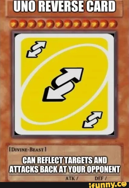 Ultra instinct Uno reverse card no u - Imgflip