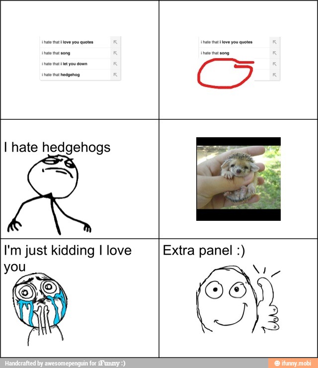 I hate hedgehogs