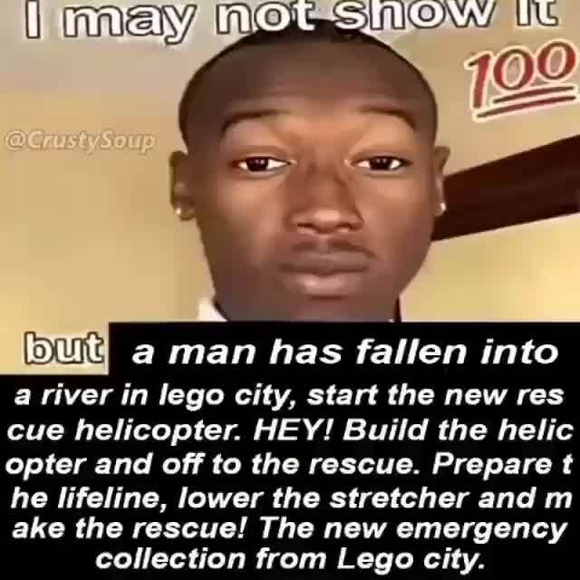 Bue A Man Has Fallen Into A River In Lego City Start The New Res Cue Helicopter Hey Build The Helic Opter And Off To The Rescue Prepare T He Lifeline Lower