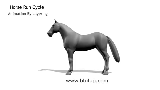Horse Run Cycle Animation By Layering www. 