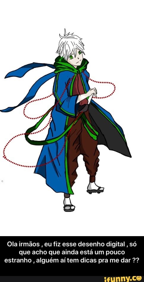 Ola irmãos , eu fiz esse desenho digital, só que acho que ainda está um pouco estranho , alguém aí tem dicas pra me dar - Ola irmãos , eu fiz esse desenho digital , só que acho que ainda está um pouco estranho , alguém aí tem dicas pra me dar ??