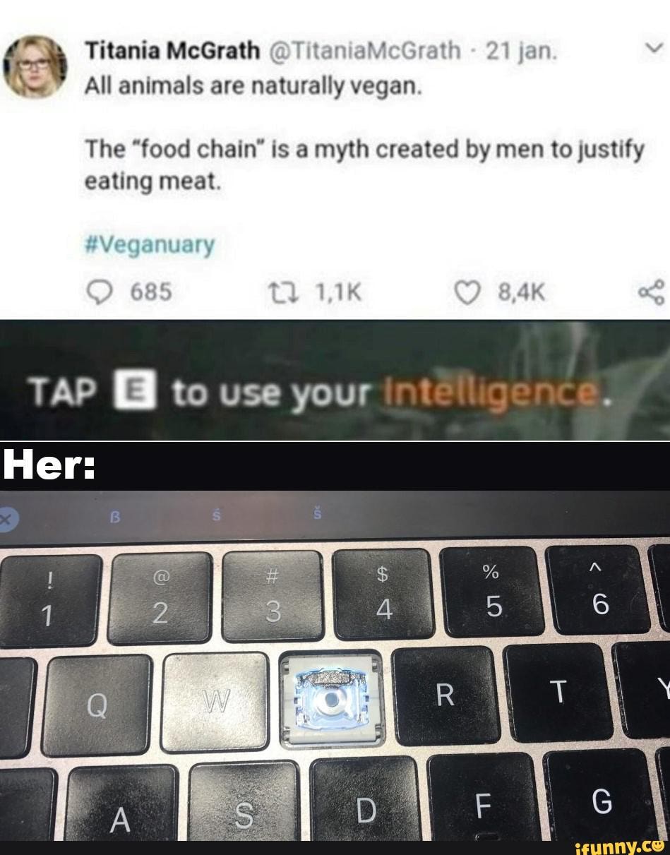 Titania McGrath TitaniaMcGrath Allanimals are naturally vegan. The