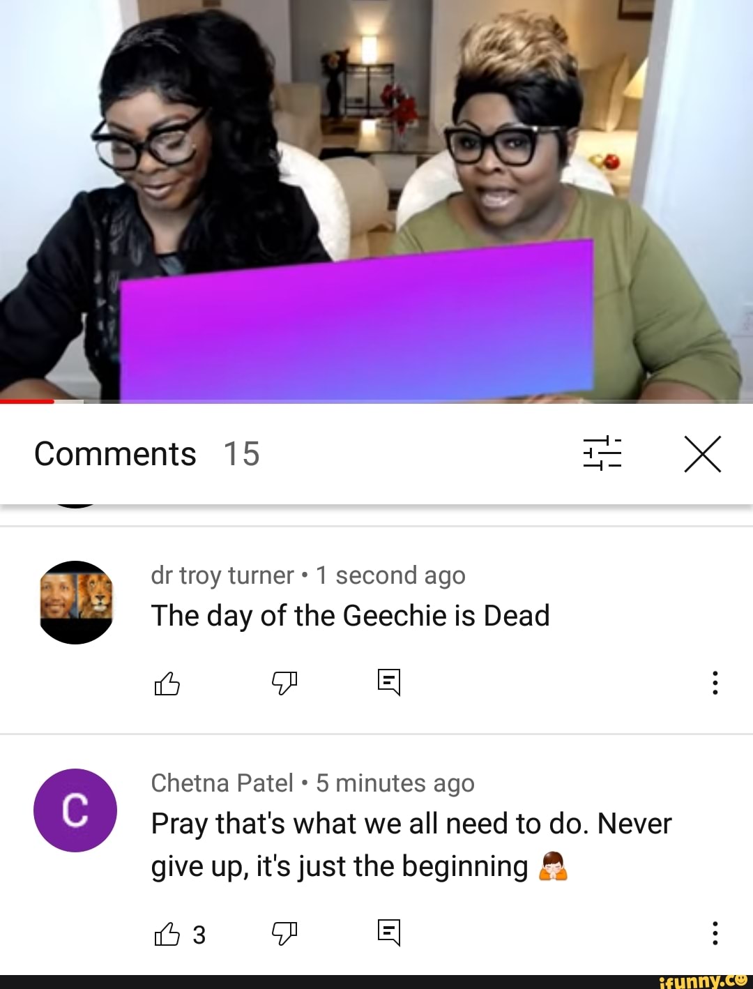 Comments 15
dr troy turner 1 second ago
The day of the Geechie is Dead
Chetna Patel 5 minutes ago
Pray that's what we all need to do. Never give up, it's just the beginning