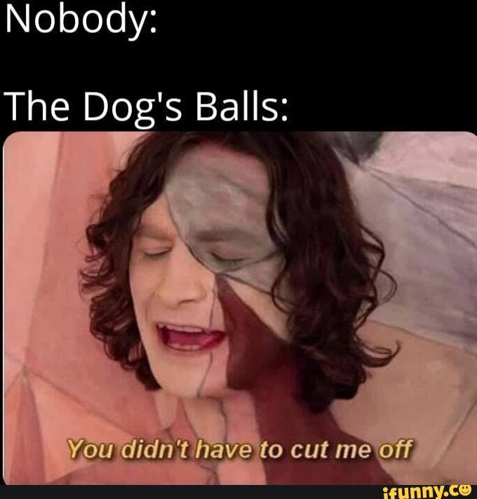 Nobody: The Dog's Balls: You Didn't Have To Cut Me Off - )