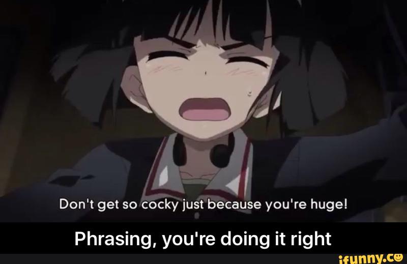Don T Get Cocky Ius Fwb Ecause You Re Hugel Phrasing You Re Doing It Right Phrasing You Re Doing It Right Ifunny