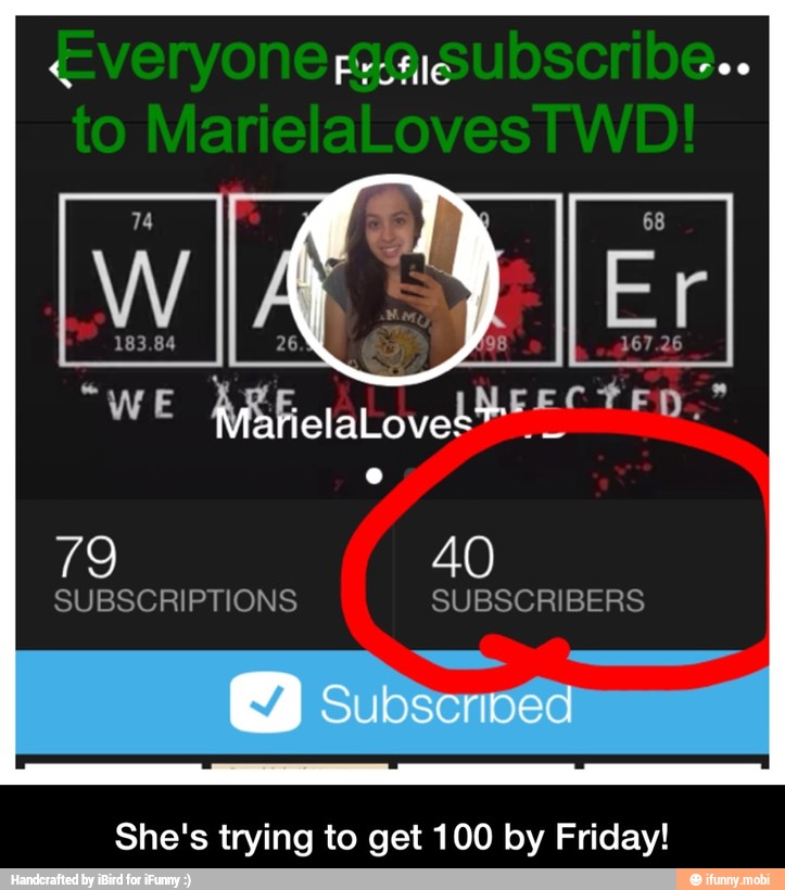 She's trying to get 100 by Friday! - She's trying to get 100 by Friday!