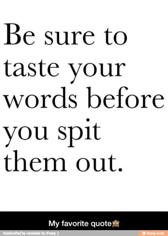 Words before