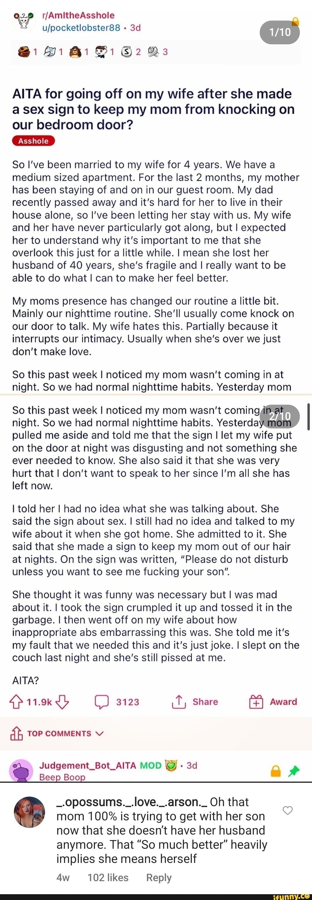 Bs AITA for going off on my wife after