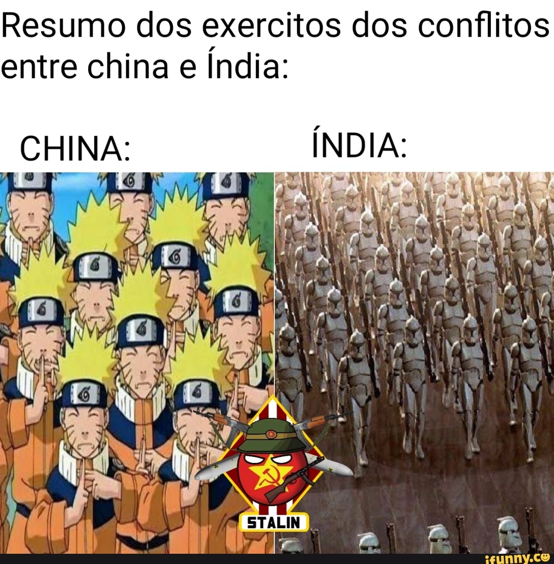 Resumo dos exercitos dos conflitos
entre china e India: