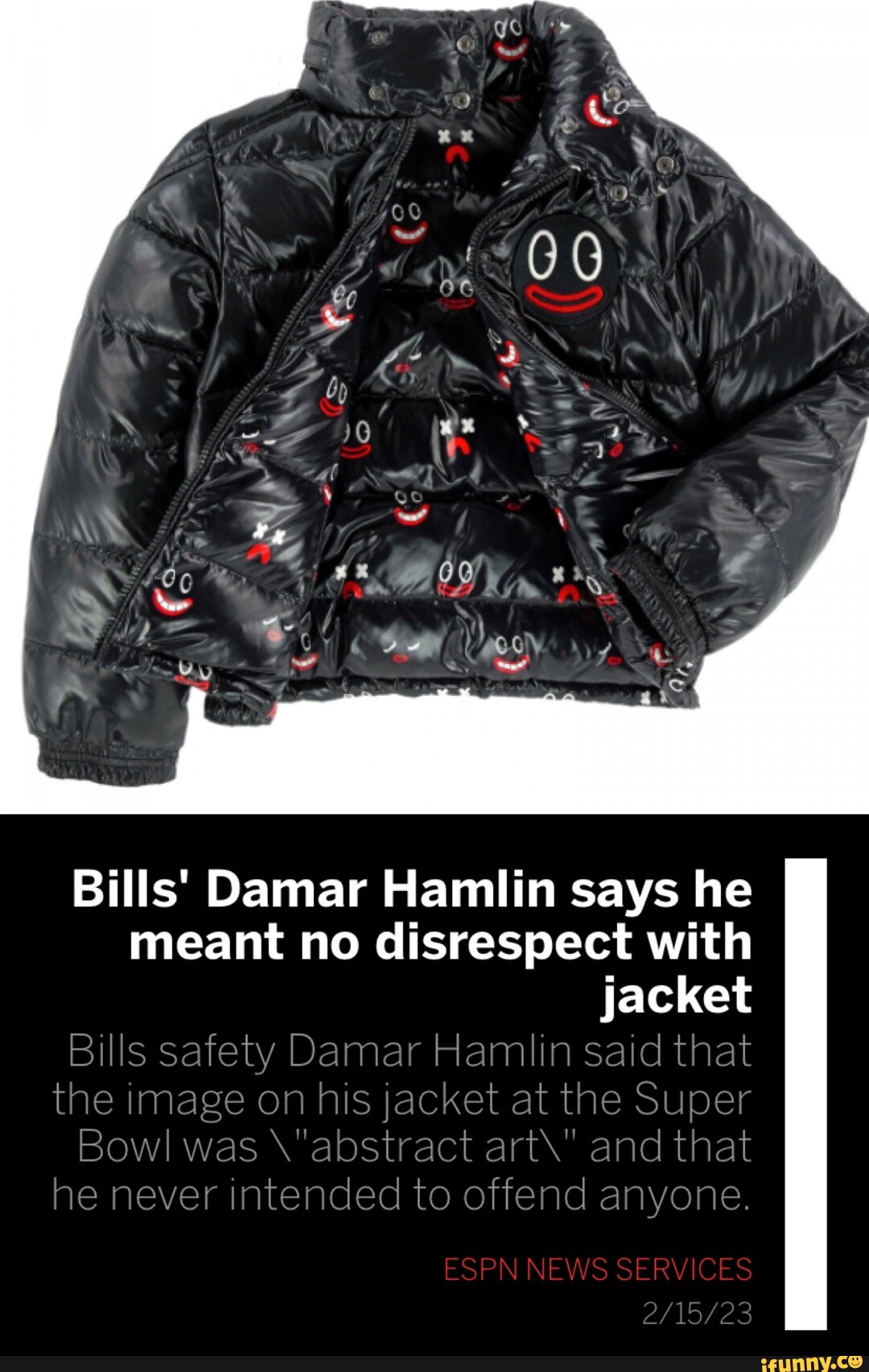 Bills' Damar Hamlin says he meant no disrespect with jacket - ESPN