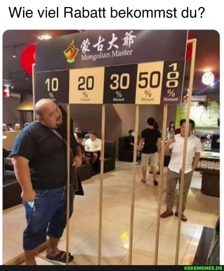 Wie viel Rabatt bekommst du?
Mongolian Master