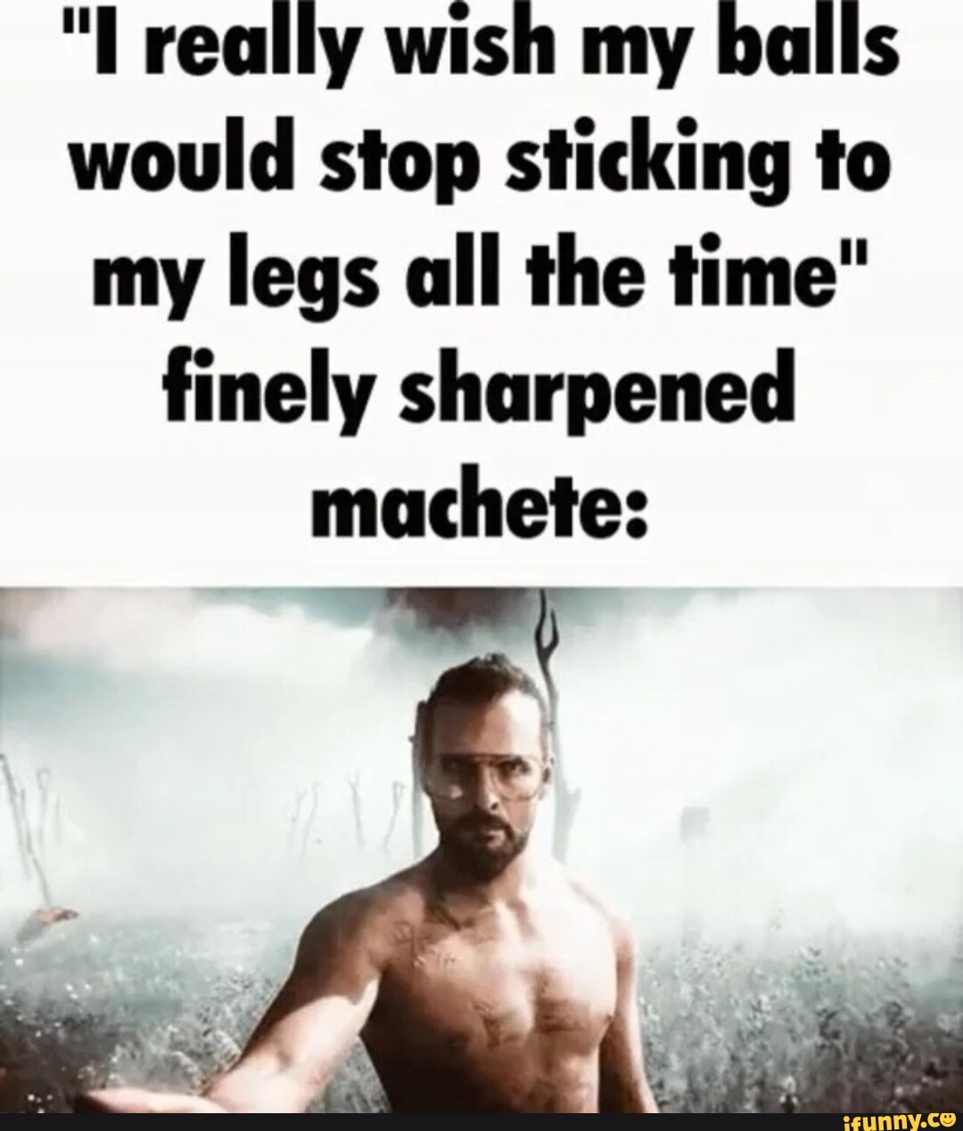 Really wish my balls would stop sticking to my legs all the time