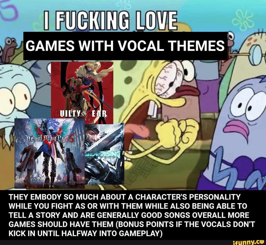 I Fucking Love Games With Vocal Themes We They Embody So Much About A Character S Personality