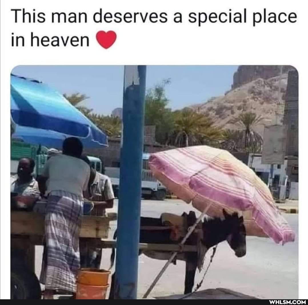 This man deserves a special place in heaven