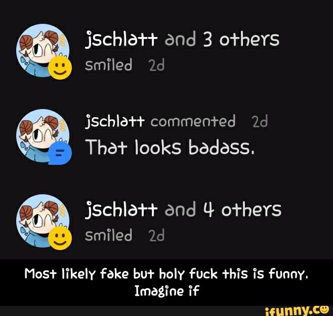 That looks bedess.
Most likely fake but holy fuck this is funny.
Imagine if - Most likely fake but holy fuck this is funny. Imagine if