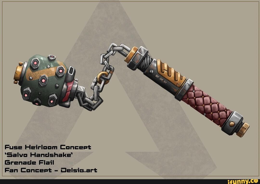Fuse Heirloom Conceet 'Salve Handshake" Grenade Flail Fan Conceet