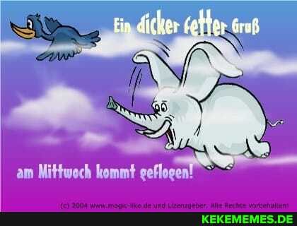 Ein Gruß
am Mittwoch kommt geflogen!