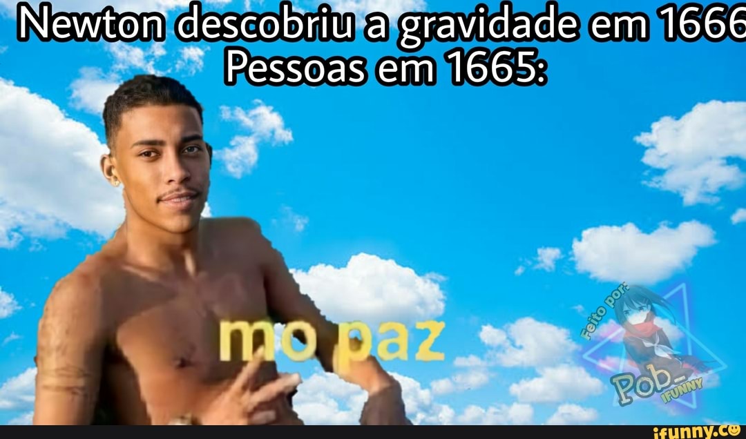 Newton descobriu a gravidade em
Pessoas em 1665: