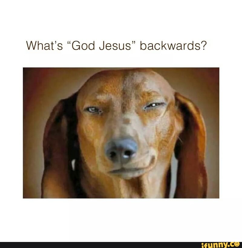 What S God Jesus Backwards Ifunny