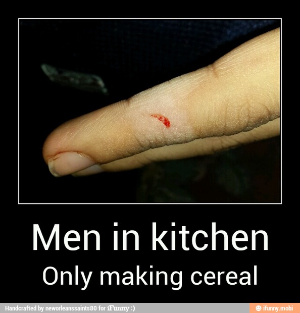 Men in kitchen
Only making cereal - Men in kitchen
Only making cereal