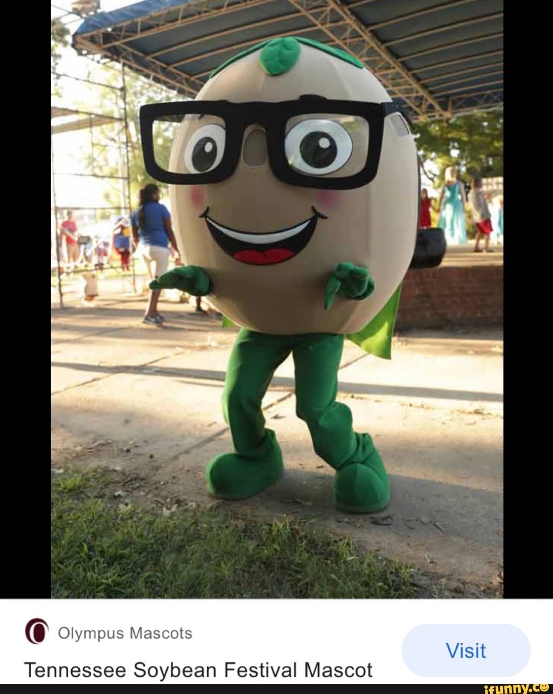 Visit
Olympus Mascots
Tennessee Soybean Festival Mascot