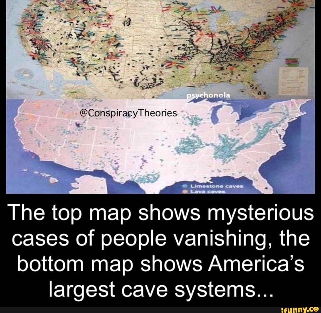 Psyehonola Theories The top map shows mysterious cases of people ...