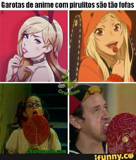 Garotas de anime com pirulitos são tão fotas