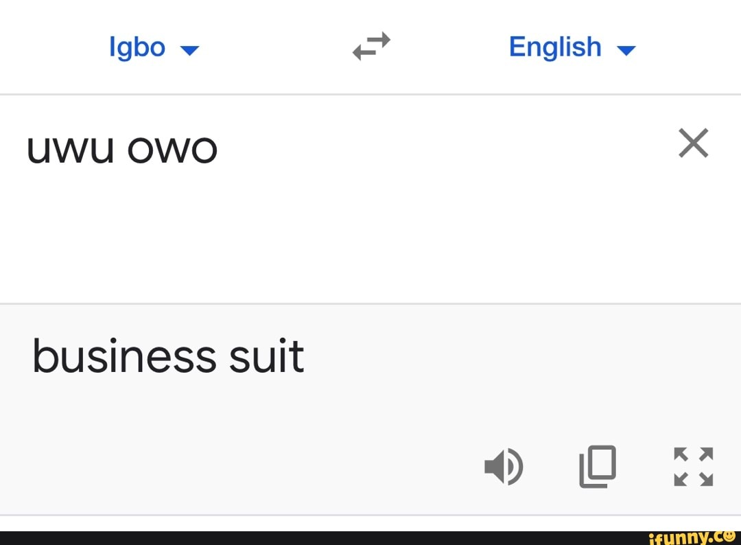 Uwu Owo Business Suit English