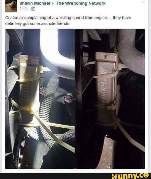 Shawn Michael " The Wrenching Network Complaining of a whistiing sound