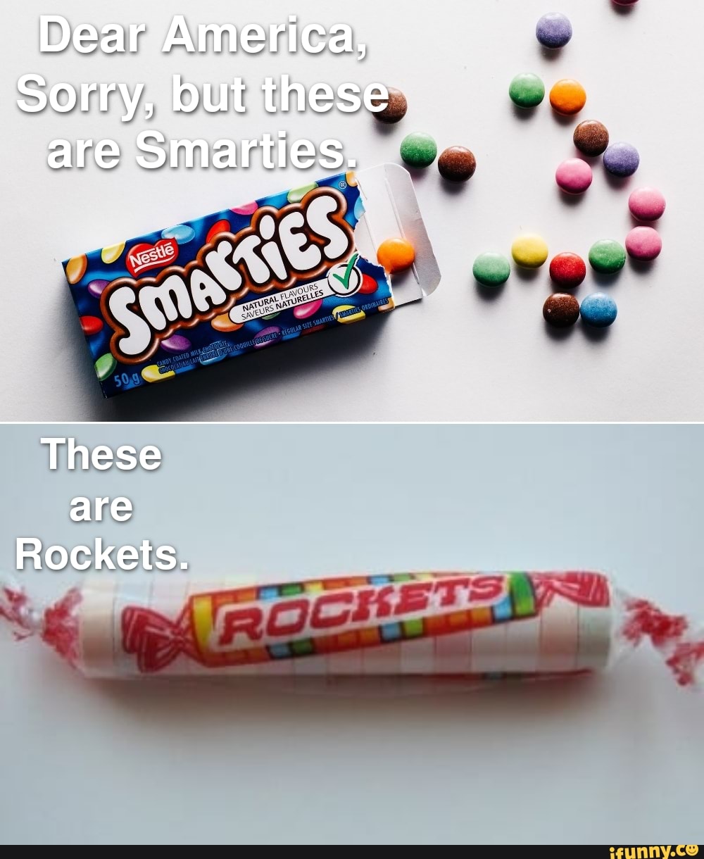 smarties rockets
