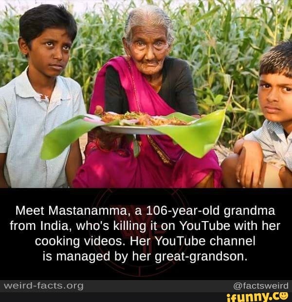 Meet Mastanamma A Log Year‘old Grandma From India Whos Killing It On Youtube With Her Cooking