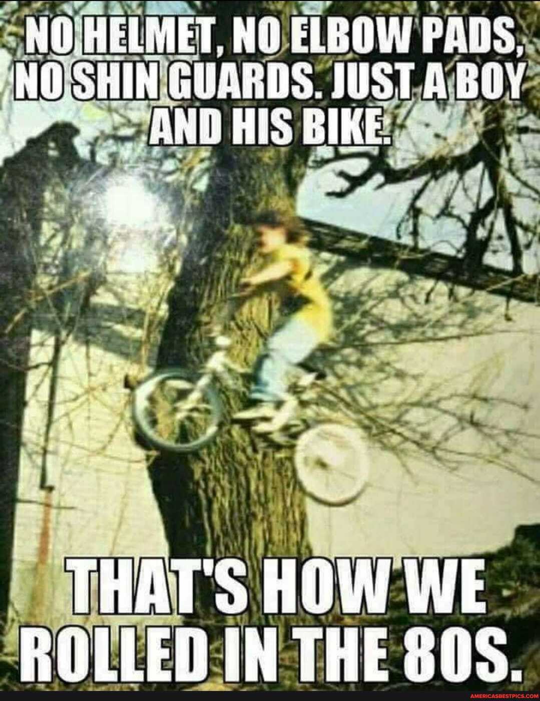 MOL HELMET. NO ELBOW PASS,
HO SHIN GUSEOS. UST A BOY AND HIS BIKE
THAT'S HOW WE POLLEN IH THE